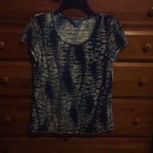 Blue and white shirt